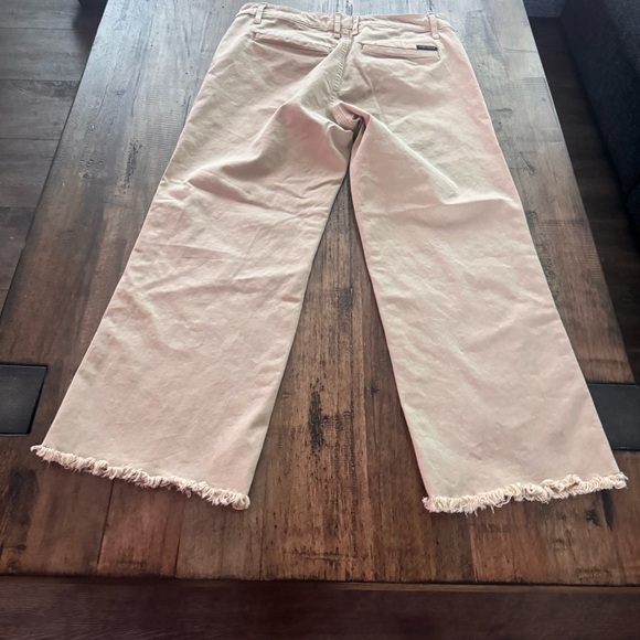 EUC Sanctuary Standard Surplus Wide Leg Crop Chino Frayed Hem Size 26 Khaki tan - Picture 7 of 10